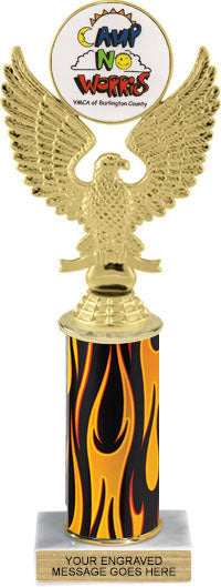 Eagle Custom Insert Trophy w/ Column - 10.5 inch [TXi10-C95]