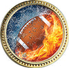 Football Round Insert Pin [P78RI-FB2]