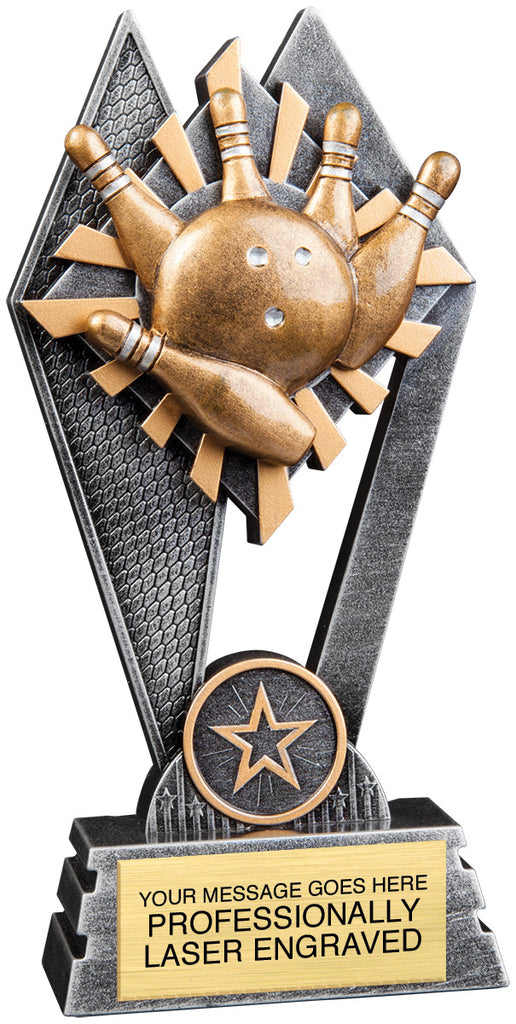 Bowling Sun Ray Trophy - 7 inch [RJSR-7-BW]