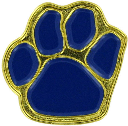 Blue Enameled Paw Print Pin [PCM-PAW-BLU]