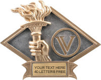 Victory Dimensional Diamond Resin Trophy [RDJ4-VY]