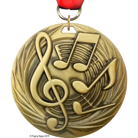 Music 1.75 inch Blade 3D Diecast Medal [MBD1-MC]