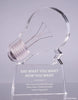Bright Idea Lightbulb Acrylic Award - Clear [ATLT-CLR]