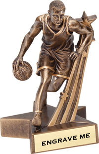 Basketball Superstar Resin Trophies [Male]