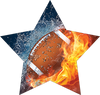 Football: Fire & Water Star Insert [ST-4321]