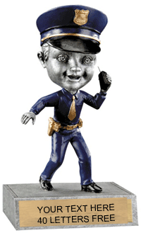 Police Bobblehead 'Toon Resin Trophy [SBH-PO]