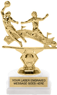Soccer Stadium Sport Double Action Trophy - Male [TSSDA6-SCM]