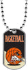 Basketball Dog Tags [DTLAM2-BK]