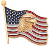 American Flag with Eagle Pin [PCM-USA-477]