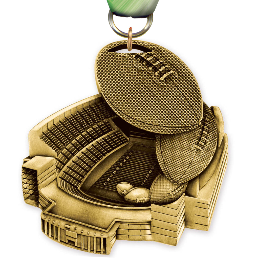 2.5" Football Stadium Medal [MSTD2-FB]