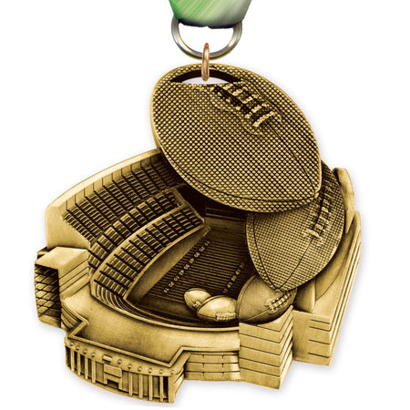 2.5" Football Stadium Medal [MSTD2-FB]