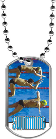 Swimming Dog Tags [DTLAM2-SW]