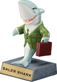 Sales Shark Bobblehead 'Toon Resin Trophy [SBH-SSK]