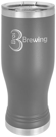 20 oz. Polar Camel Pilsner w/ Lid - Grey [PCJ9-80]