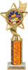 Banner Star Color Insert Trophy w/ Column [Ti12-J27]