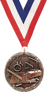 Gymnastics Generic M2CX Medal- Bronze [M2CX-GG-B]