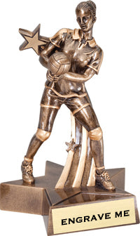 Volleyball Superstar Resin Trophies [Female]