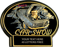 Car Show Burst Thru Oval [BT7-CRSHW]