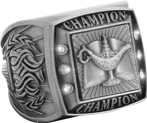 Championship Ring with Activity Insert- Scholar Silver [RGSJ-S-CHMP-KN]