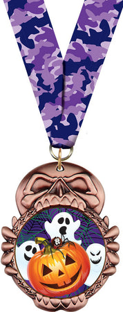 Skull Insert Medal- Bronze [MHLWN-SKL-B]