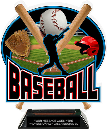 Baseball Colorix-T Acrylic Trophy- 8.25 inch [TACR8-BS-Q]
