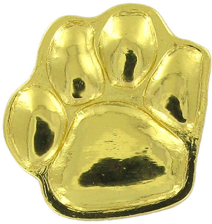 Gold 3D Paw Print Pin [PCM-PAW-GLD]