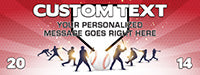 Baseball 3 x 8 Vinyl Banner- Home Plate [VB-BS-PLT-38]