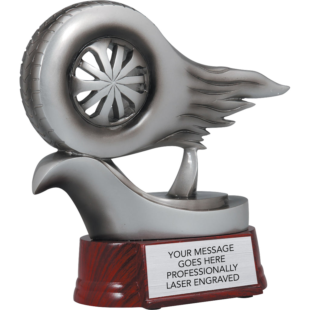 9 inch Mercury Wheel of Fire Resin Trophy [RMM58M]