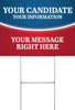 Color Split Political Yard Sign - 24 x 18 inch [YS2418-POL-CRV]