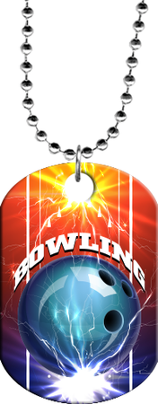 Bowling Lightning Monster Dog Tag [DTXL-BW-LGT]