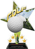 Golf Shattered Star Colorix Acrylic Trophy- 10 inch [TACR10-STR-GL-Q]