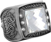 Finalist Championship Ring with Clear Center Stone-Silver [RGSJ-S-FIN-CLR]
