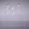 Number 30 Acrylic Award - 6 inch [ATNM-30-6-Q]