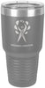 Polar Camel 30 oz. Ringneck Dark Gray Vacuum Insulated Tumbler w/Clear Lid [TVIJ310]