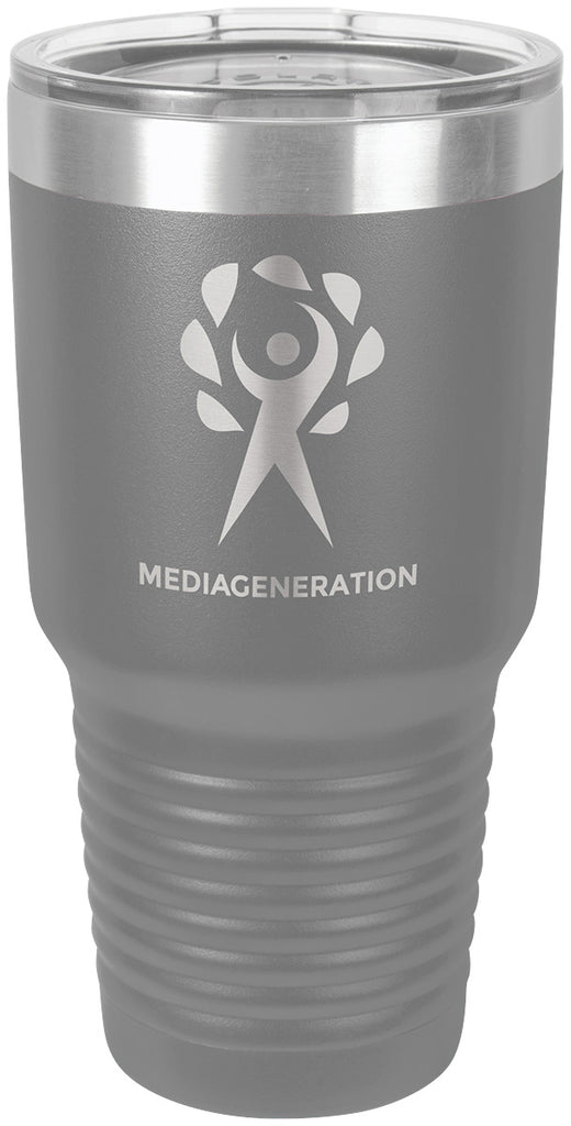 Polar Camel 30 oz. Ringneck Dark Gray Vacuum Insulated Tumbler w/Clear Lid [TVIJ310]