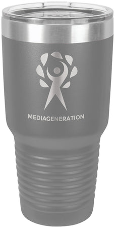 Polar Camel 30 oz. Ringneck Dark Gray Vacuum Insulated Tumbler w/Clear Lid [TVIJ310]