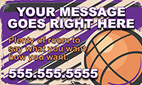 Basketball 3 x 5 Vinyl Banner- Vintage [VB-BK-VN-35]