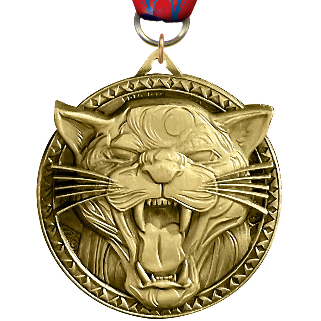 2" Mascot Panther/Cougar Ultra-Impact 3-D Medal [MDTD2-MSCT-CGR]
