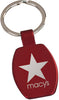 Rectangular Metal Key Chain- Red [KCRCT101-RED]