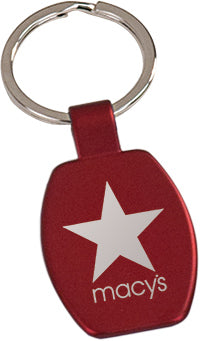 Rectangular Metal Key Chain- Red [KCRCT101-RED]