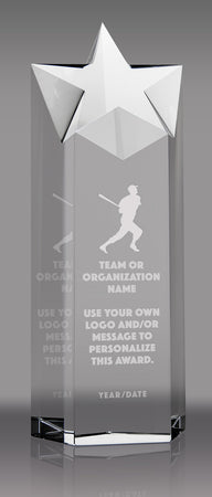 Optical Crystal Star Tower - 9.25 inch [CYSTRT-9-X]