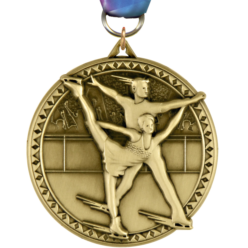 2" Figure Skating Ultra-Impact 3-D Medal [MDTD2-ICESKT]