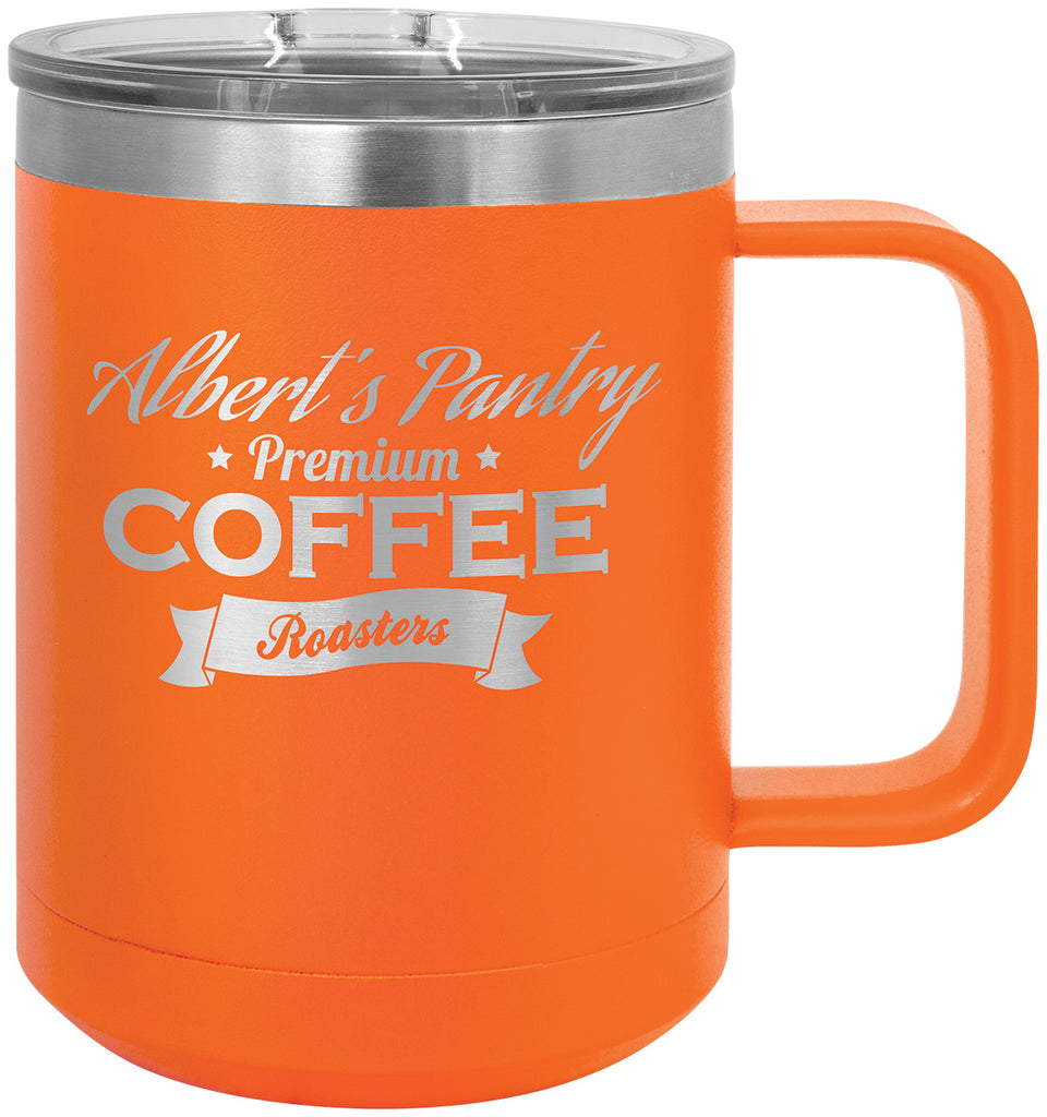 Polar Camel 15oz Handled Coffee Mug - Orange [DJPC10-12]