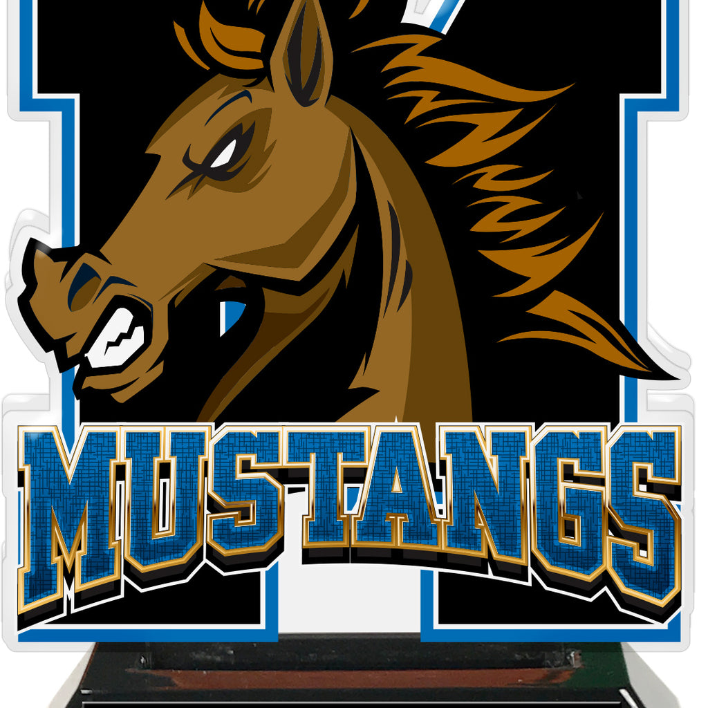 Mustangs Mascot Colorix-T Acrylic Trophies