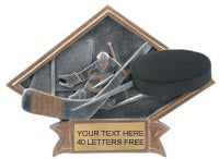 Hockey Dimensional Diamond Resin Trophies