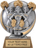 Cheer Round 3D Sport Resin Trophy [RSR5-CH]