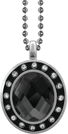 Black Onyx Gem Silver Charm [CSOV-16STN-STN-BLK-S]