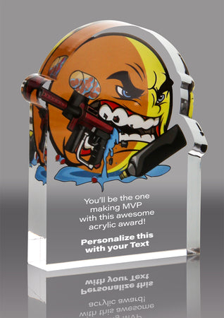 Paintball Krunch Acrylic Award- 4x5 inch [AKRCH-PB-45-Q]