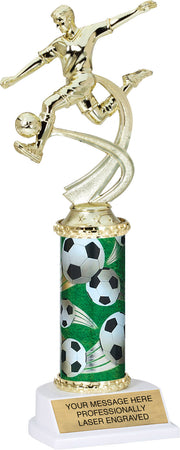 Soccer Motion Sport Trophy- Male 11 inch [TMPATR-SCM-11]