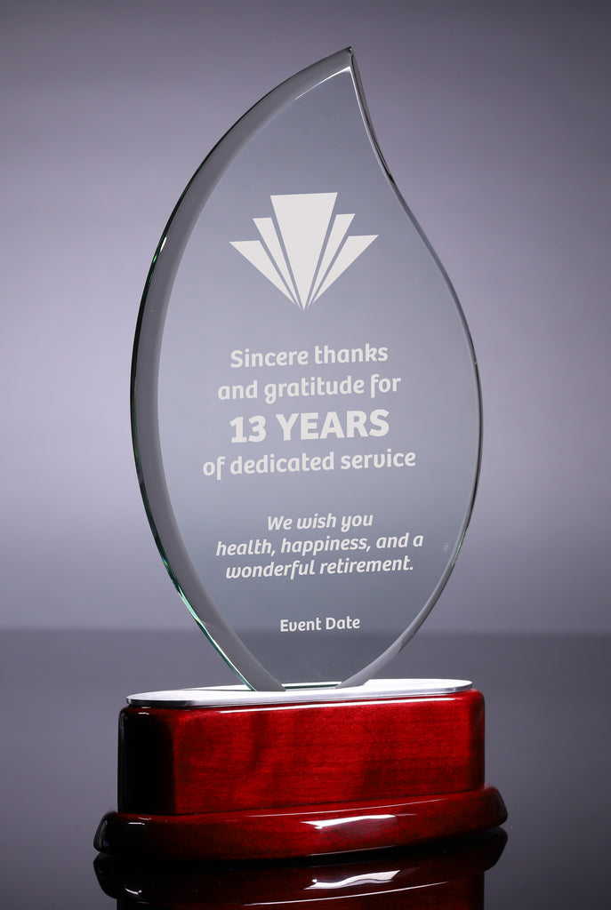 Jade Crystal Flame Award - 10 inch [CM2-10]